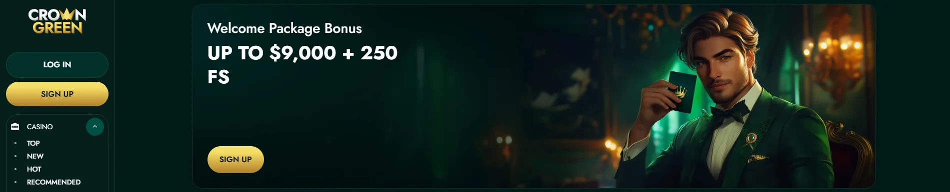 Crown Green Casino Sign Up Bonus