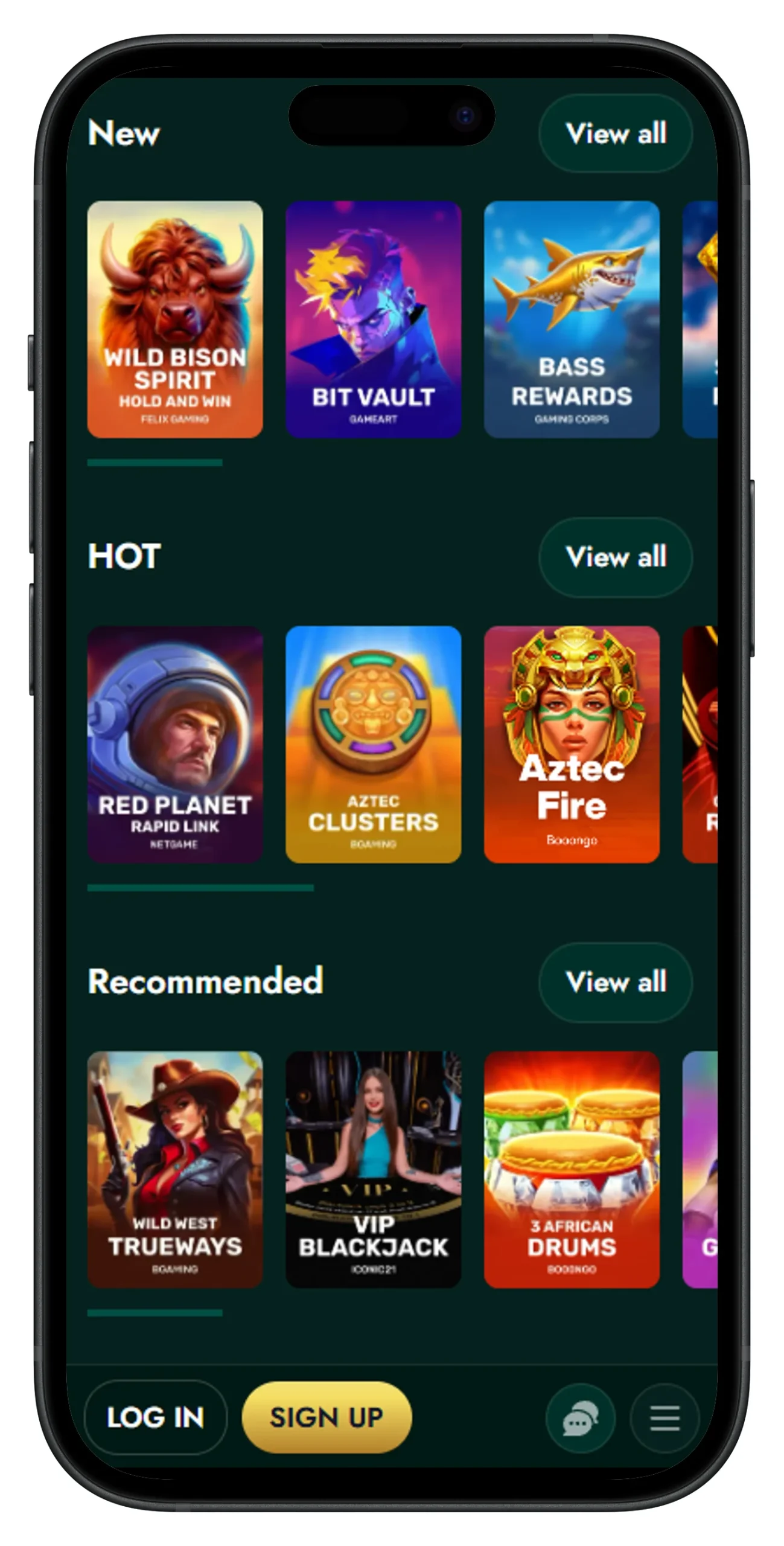 Crown Green Casino iOS App